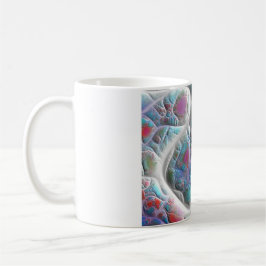 Taza Edredón azul y blanco - placer de la magenta y de