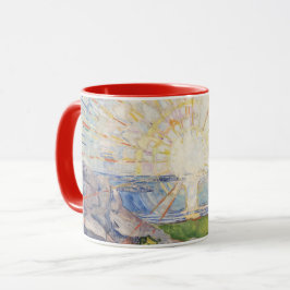 Taza Edvard Munch Sunrise Art Nouveau Expressionismo