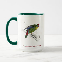 Taza Edward Lear Bird Collection Red Frontige Parakeet