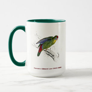 Taza Edward Lear Bird Collection Red Frontige Parakeet