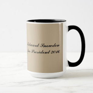 Taza Edward Snowden para el presidente 2016