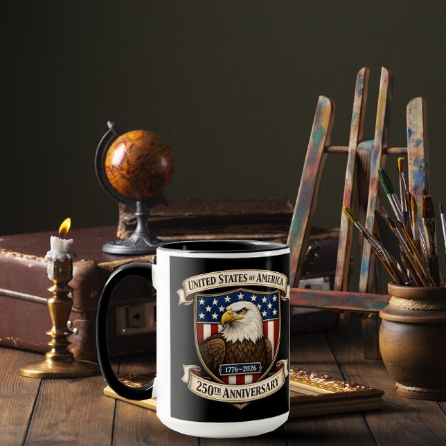 Taza EE. UU. 250 años de libertad (Subido por el creador)