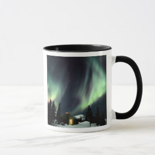 Taza EE.UU., Alaska, Chena Hot Springs.Aurora