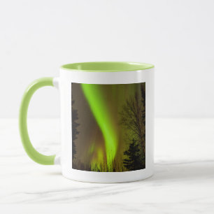 Taza EE.UU., Alaska, Chena Hot Springs. Vista De Aurora