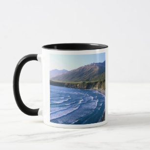 Taza EE.UU., California, Big Sur, bahía a lo largo de 