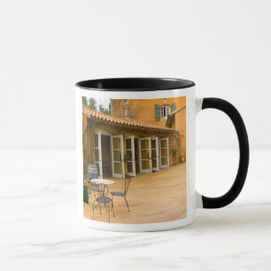 Taza EE. UU., California, Valle de Sonoma, Patio en Via