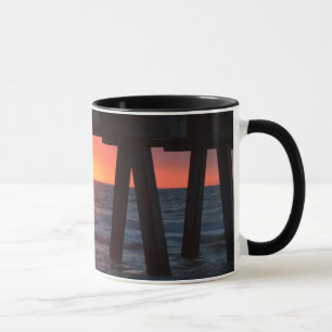 Taza EE. UU., Georgia, Isla Tybee, Muelle Tybee