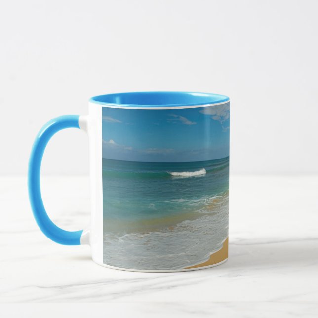 Taza EE. UU., Hawái, isla Molokai, playa Three Mile (Izquierda)