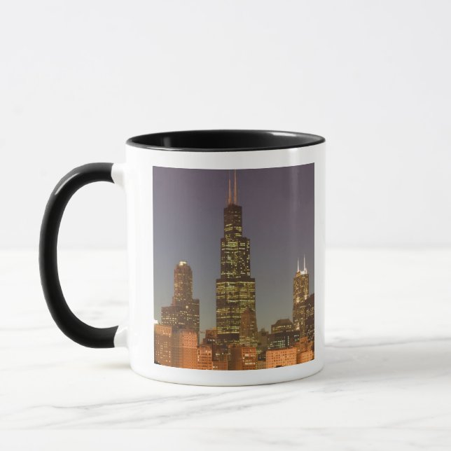 Taza EE. UU., Illinois, Chicago: horizonte de la ciudad (Izquierda)