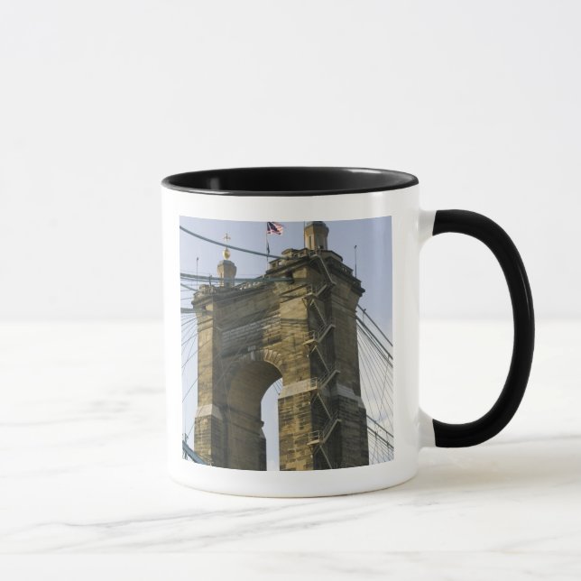Taza EE. UU., Ohio, Cincinnati: Suspensión Roebling (Derecha)