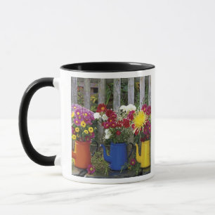 Taza EE. UU., Oregón, Portland. Loza esmaltada antigua