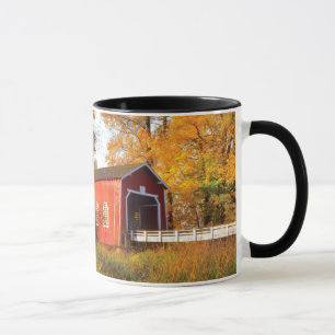 Taza EE. UU., Oregón. Puente Cubierto Shimanek por la M