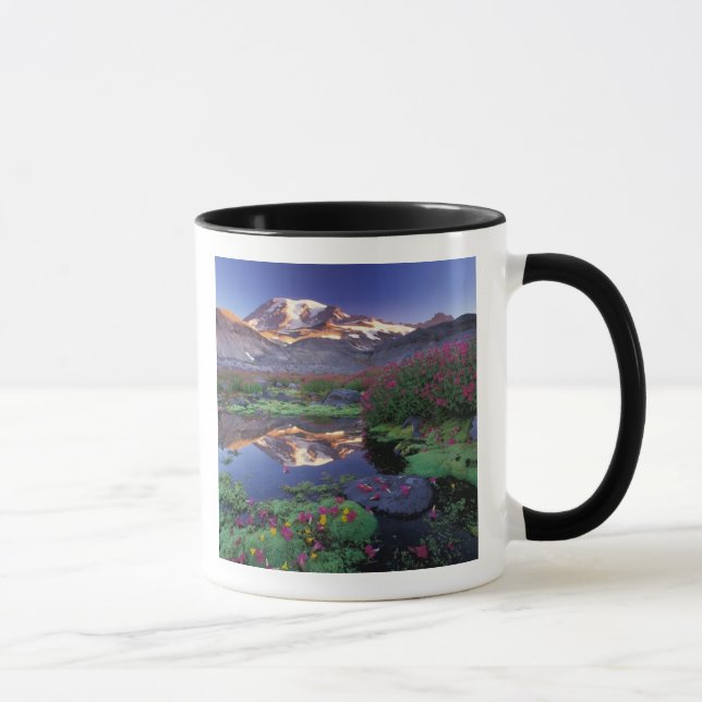 Taza EE. UU., Washington, Mt. Rainier NP, amanecer, (Derecha)