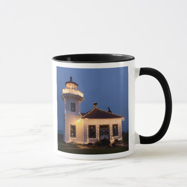 Taza EE.UU., Washington, Mukilteo. Faro de Mukilteo (Derecha)