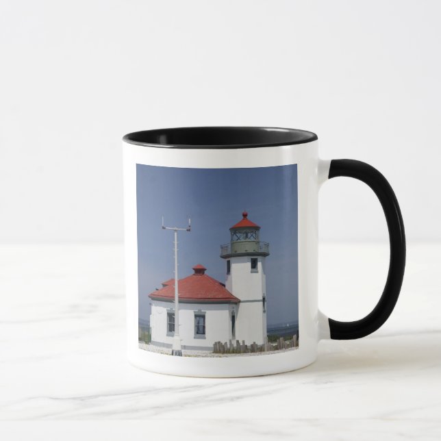 Taza EE. UU., Washington, Seattle, Alki Point Lighthous (Derecha)