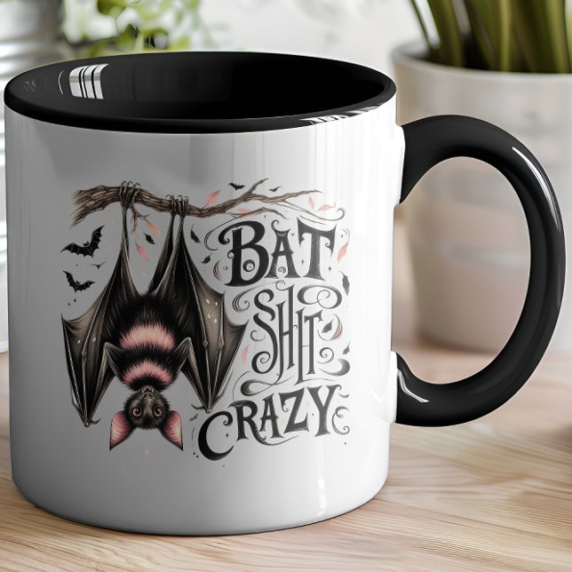 Taza Eerie Arboreal Bat Decour Adorable (Crazy like a bat!)