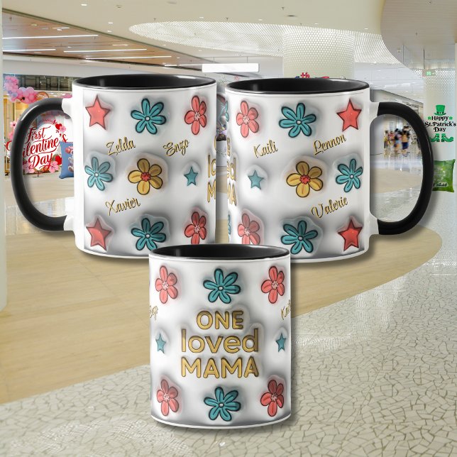 Taza "Efecto 3D" del Día Personalizado de la Madre (Subido por el creador)