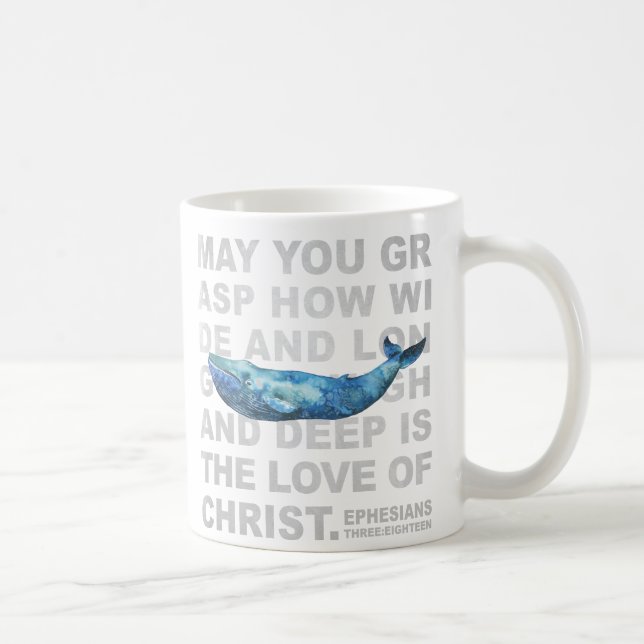 Taza efesia de la ballena de la acuarela de la (Derecha)