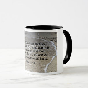 Taza Efesios 2:8-9 Porque por gracia os salváis