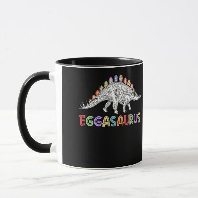 Taza Eggasaurus Stegosaurus Huevo Dinosaurio Feliz Pasc (Izquierda)