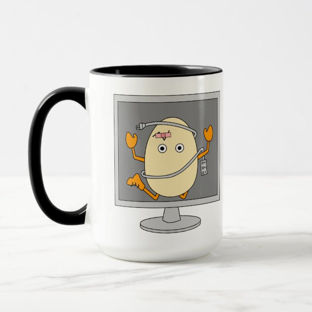 Taza Egghead para el ordenador (Izquierda)