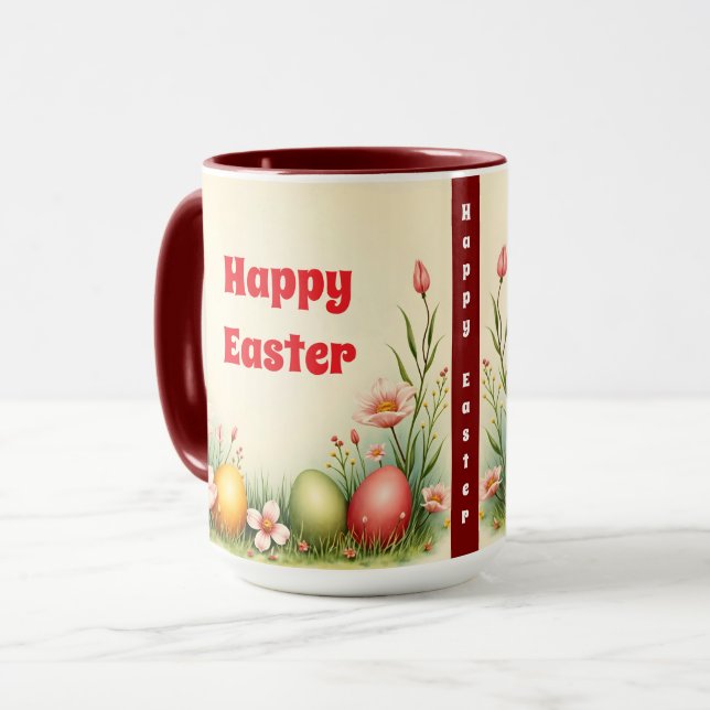 Taza Eggs Easter Vintage Popular Collection (Anverso izquierdo)