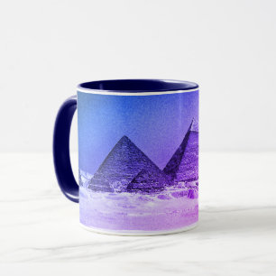 Taza Egipto - Pirámides, antiguo café/té vintage de El 