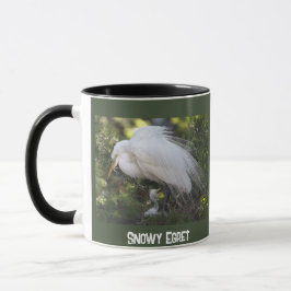 Taza Egret Snowy con Baby Mug