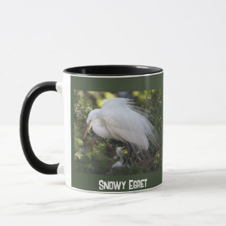 Taza Egret Snowy con Baby Mug