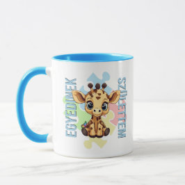Taza Egyedinek születtem – kedves zsiráfos design