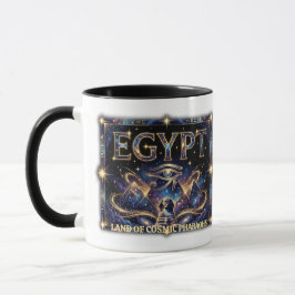 Taza Egyptian Eye of Horus Cosmic Pyramid Art