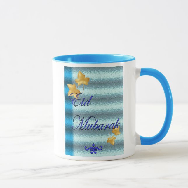 Taza Eid Mubarak el Ramadán islámico musulmán (Derecha)
