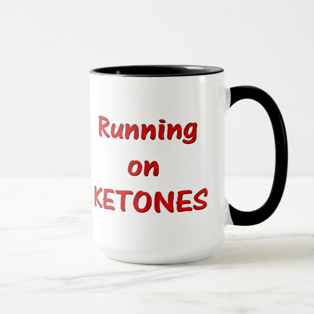 Taza Ejecutando en Ketones Mug (Derecha)