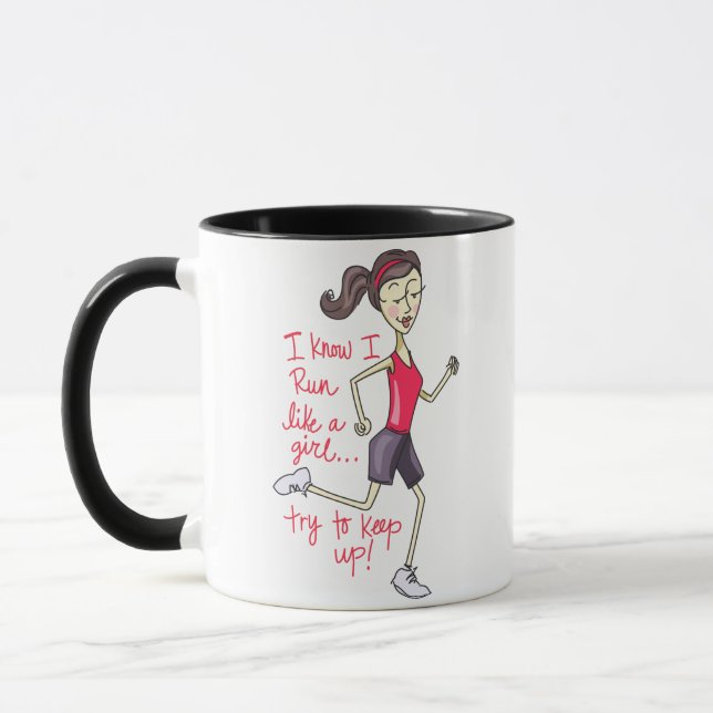 Taza Ejecutar como un Chica (Izquierda)