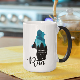 Taza Ejecutar Motivación Encuentra Gráfica De Oso Diver