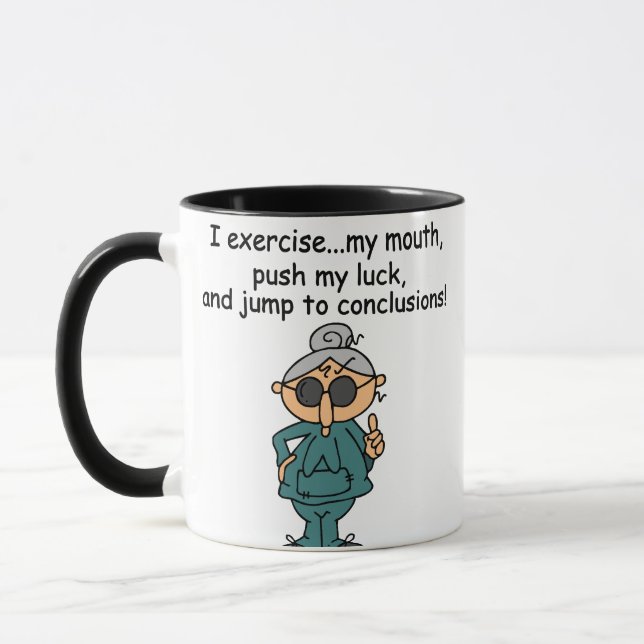 Taza Ejercicio, empuje, humor del salto (Izquierda)