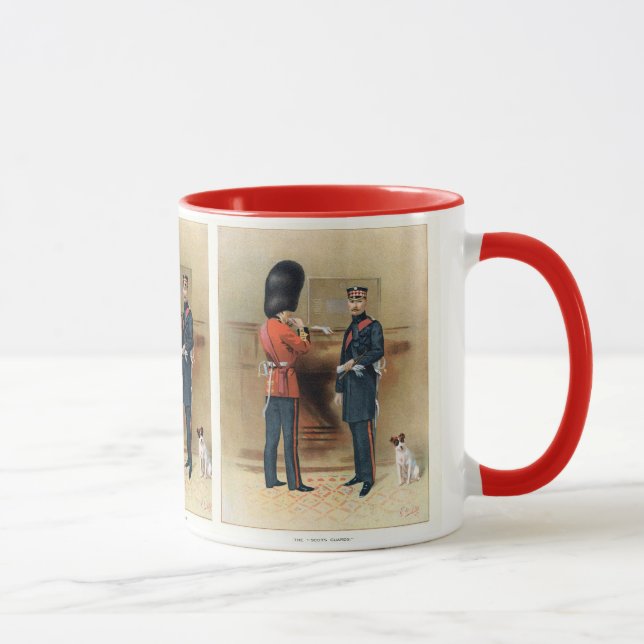 Taza Ejército británico - los guardias escoceses (Derecha)