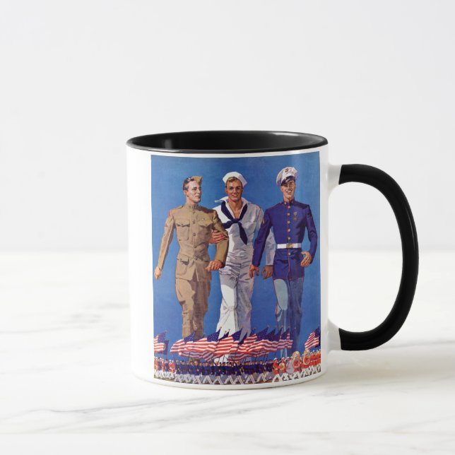 Taza Ejército, marina y marina (Derecha)