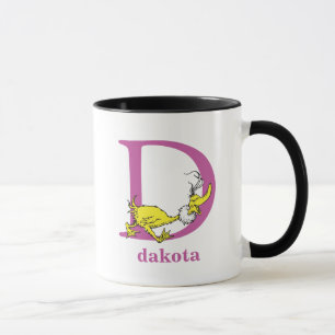 Taza El ABC de Dr. Seuss: Letra D - Morado   Agrega tu 