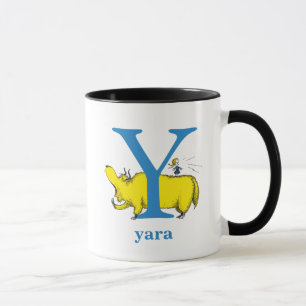 Taza El ABC de Dr. Seuss: Letra Y - Azul   Agrega tu no