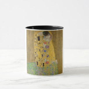 Taza El abrazo del beso de los amantes por Gustav Klimt