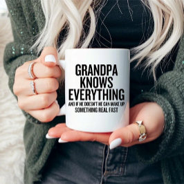 Taza El abuelo lo sabe todo divertido