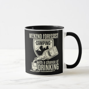 Taza El acampar previsto fin de semana con una ocasión
