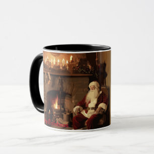 Taza El acogedor rincón de Santa