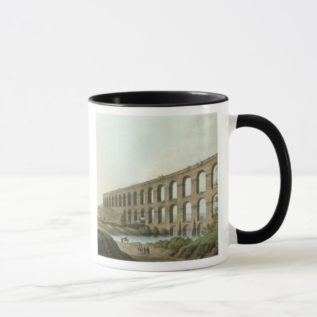 Taza El acueducto cerca de Belgrado, Serbia, platea 6 (Derecha)