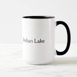 Taza El Adirondacks está llamando - lago indio
