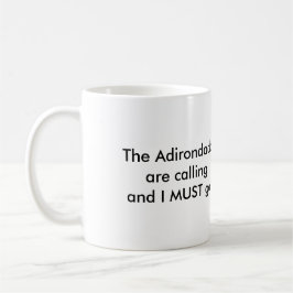 Taza El Adirondacks está llamando - silla de Adirondack
