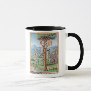 Taza El Aeneid de Virgil con un comentario cerca