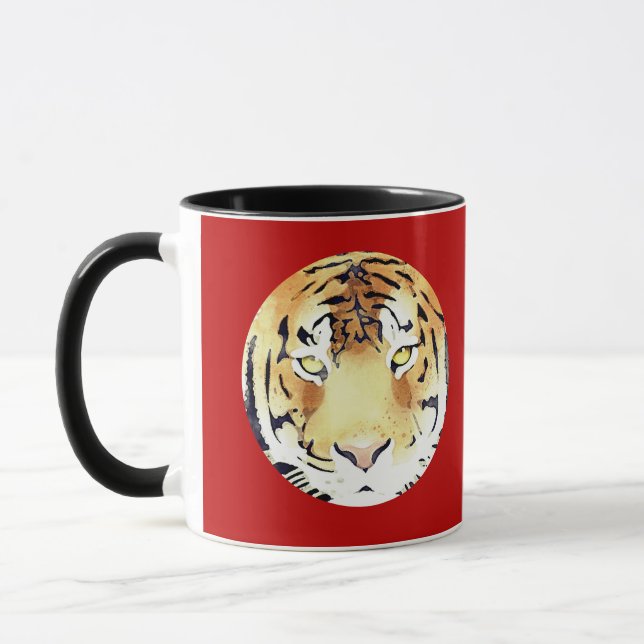 Taza El agua del tigre rojo, el zodiaco del año nuevo c (Izquierda)