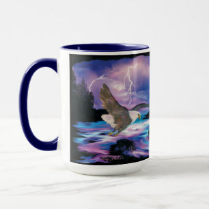 Taza El águila calva en aumento